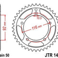 JT Steel Rear Sprocket 530 42T for Kawasaki Ninja ZX-14R ABS/Ninja ZX-14R