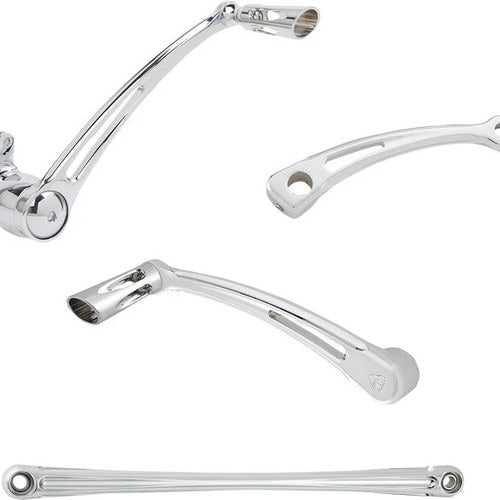 Arlen Ness Deep Cut Solo Foot Control Kit Chrome #420-109 Harley Davidson