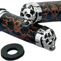 DS Skull Grips without Throttle Sleeves Harley Davidson #139179