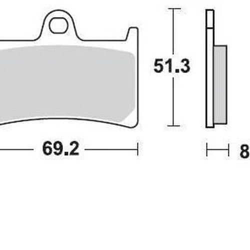 Braking SM1 Brake Pads #786SM1 for Yamaha XP500 T-Max 500 2009-2011