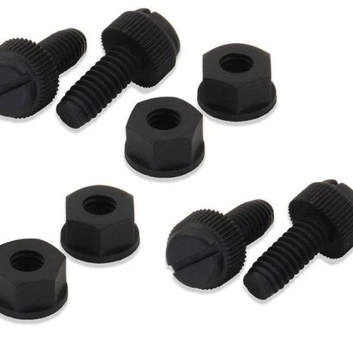 Bolt Motorcycle Hardware Nylon License Plate Fasteners 4-Pack