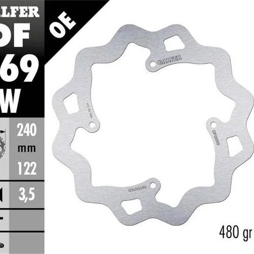 Galfer Wave Rotor Rear #DF069W for Honda Crf 450/CRF 250/CR125R/CR250R