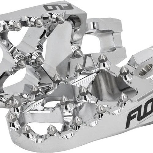 Flo Motorsports Pro Series Footpegs Chrome #FPEG-792CR for Honda/Kawasaki