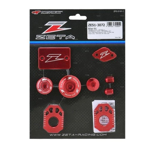 Zeta Billet Kit Red #ZE51-3072 for Honda CRF300L Rally 2021