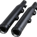 Cobra 3" Neighbor Hater Slip-On Mufflers Black #6085RB Harley Davidson Sportster