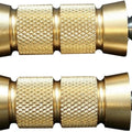 Accutronix Knurled Grooved Shift/Brake Pegs 2-1/4in. Brass