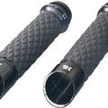Khrome Werks Custom Contour Edge Diamond Grips Black