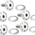 Arlen Ness Floating Brake Rotor Bolts Front Silver 5-Pack #300-905