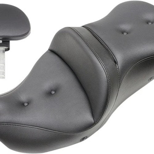 Saddlemen Heated RoadSofa PT Seat With Backrest #284039 Harley Davidson