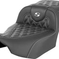 Saddlemen RoadSofa LS/CF Ext. Reach Seat White Stitch #285032 Harley Davidson