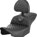 Saddlemen RoadSofa HC Seat With Backrest Gray Stitch #284995 Harley Davidson