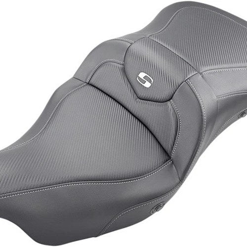 Saddlemen Heated RoadSofa CF Ext. Reach Seat #283971 Harley Davidson