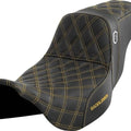 Saddlemen Sdc Performance Gripper Seat Gold Stitch #284844 Harley Davidson