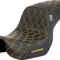 Saddlemen Sdc Performance Gripper Seat Gold Stitch #284792 Harley Davidson Dyna