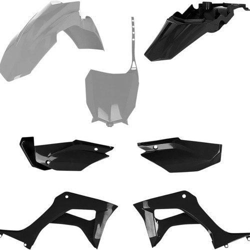 Acerbis Full Plastics Kit Gray/Black 2861931019 for Honda CRF110F 2019-2021