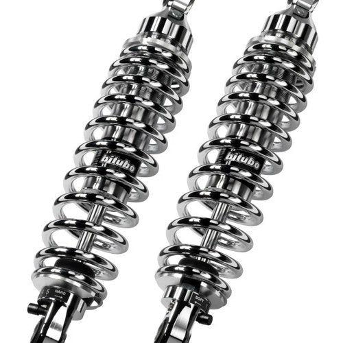 Bitubo WME0 Twinshocks Adjustable Suspension for Powersports - Chrome Edition