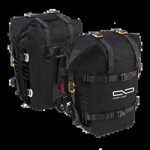 Giant Loop MotoTrekk 50L Panniers Black - Durable PowerSports Storage
