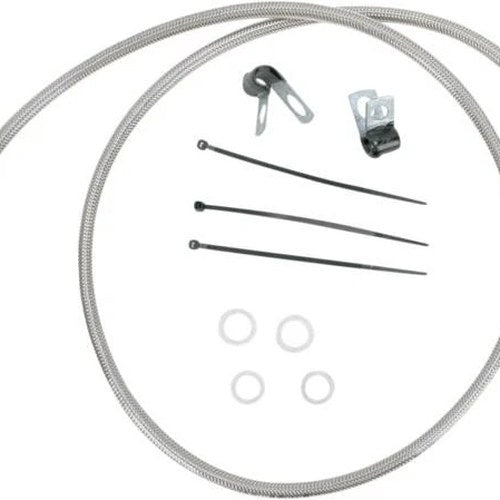 DS Braided Brake Line Kit Front +10" Harley Davidson Dyna Low Rider FXDL/FXDLI