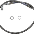 DS Braided Front Upper ABS Brake Line Kit 27-1/2" +6" Clear Coated #212122