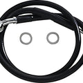 DS Black Vinyl Front Upper ABS Brake Line Kit 31-1/2" +10" Black #212130