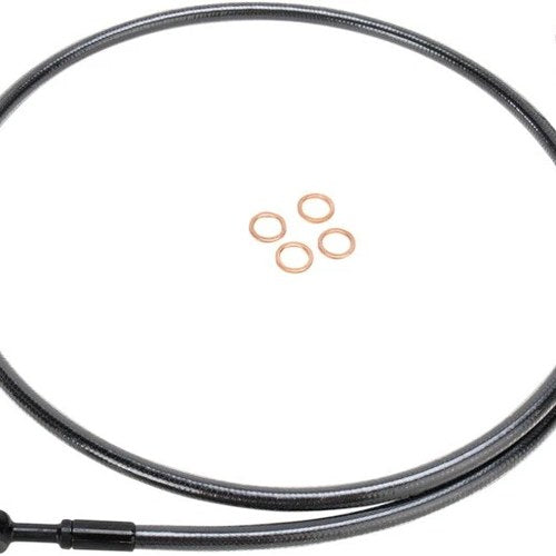 Magnum Black Pearl E-Z Align Front Brake Line 38" #46738SW Harley Davidson