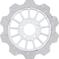 Lyndall Crown Cut 13-Spoke Rear Brake Rotor 11.5" Silver/Chrome #2002-2035