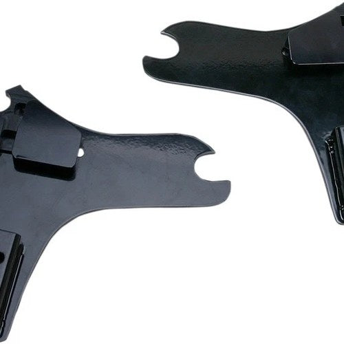 Cycle Visions D-Tach Sissy Bar Side Plates 11" W Black #CV8080B Harley Davidson