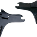 Cycle Visions D-Tach Sissy Bar Side Plates 11" W Black #CV8080B Harley Davidson