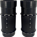 Covingtons Dimpled Fat Fork Leg Bells Black #C1116-B Harley Davidson