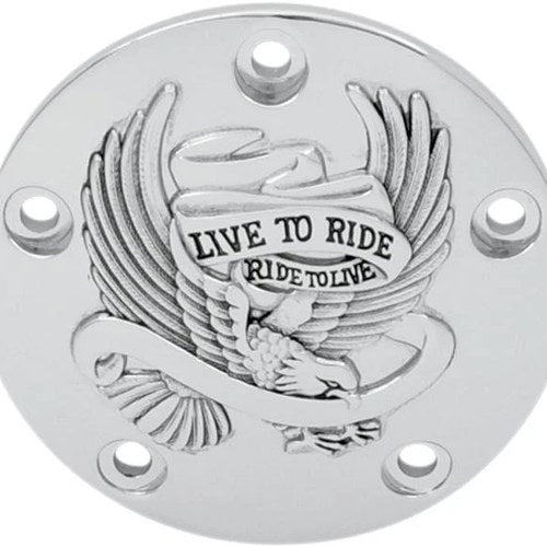 DS Live to Ride Points Cover Chrome Harley Davidson 142381