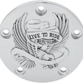 DS Live to Ride Points Cover Chrome Harley Davidson 142381