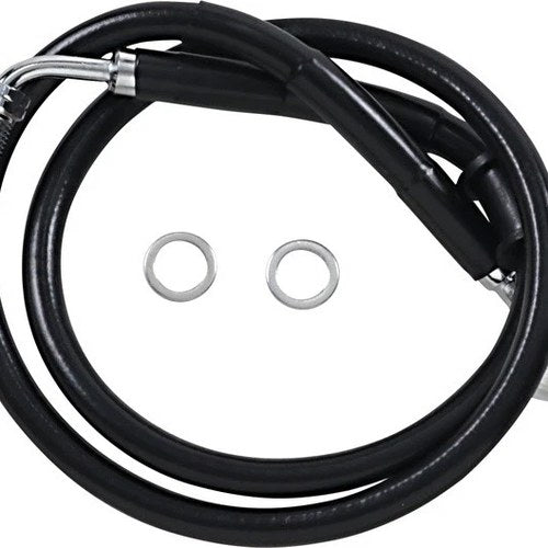 DS Black Vinyl Front Upper ABS Brake Line Kit 29-1/4" +6" Black #212116