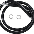 DS Black Vinyl Front Upper ABS Brake Line Kit 29-1/4" +6" Black #212116