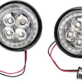 Ciro Fang Inserts For Deuce/Bullet Turn Signals 1156 LED Black Red Rear
