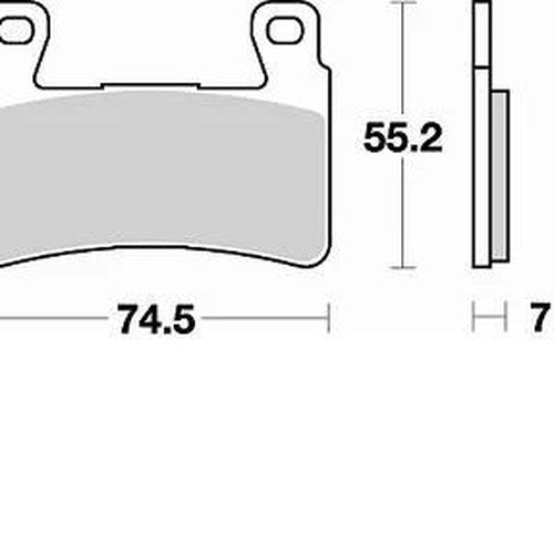 Braking CM55 Brake Pads #827CM55 Harley Davidson/Honda