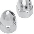 DS Chrome Ware Acorn Nuts 2-Pack 7/16"-14
