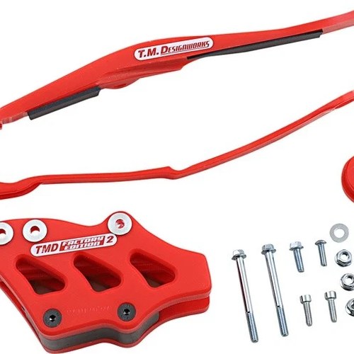 TM Designworks Factory Edition #2 Chain Slide-N-Glide Kit Red #DCK-OR6-RD