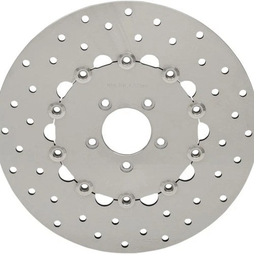 Drag Specialties Stainless Steel Drilled Brake Rotor Front Harley Davidson Dyna