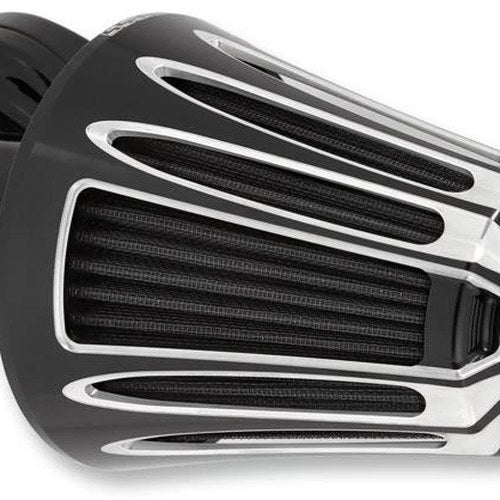 Arlen Ness Monster Sucker 90-Degree Air Cleaner Kit Deep Cut Black #81-009