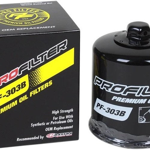 Pro Filter Premium Oil Filter Black #PF-303B fits Kawasaki/Honda/Yamaha/Bimota