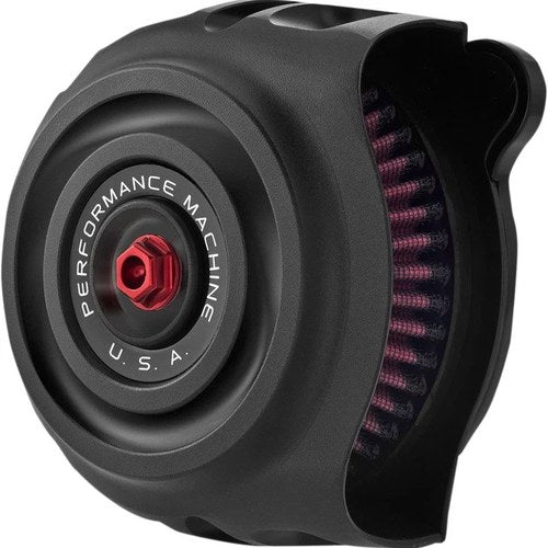 Performance Machine Vintage Air Cleaner Black Ops #0206-2142-SMB Harley Davidson