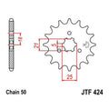 JT Front Sprocket 530 16T #JTF424.16 for Yamaha/Suzuki