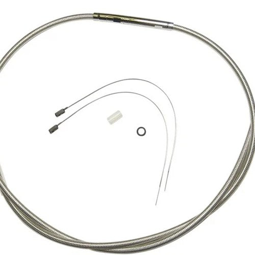 Magnum Polished Stainless Clutch Cable 78-11/16" #522316HE Harley Davidson