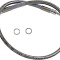 DS Braided Front Upper ABS Brake Line Kit 23-1/2" +2" Clear Coated #212096