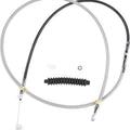 Drag Specialties Braided Clutch Cable 76" Clear Coated Harley Davidson
