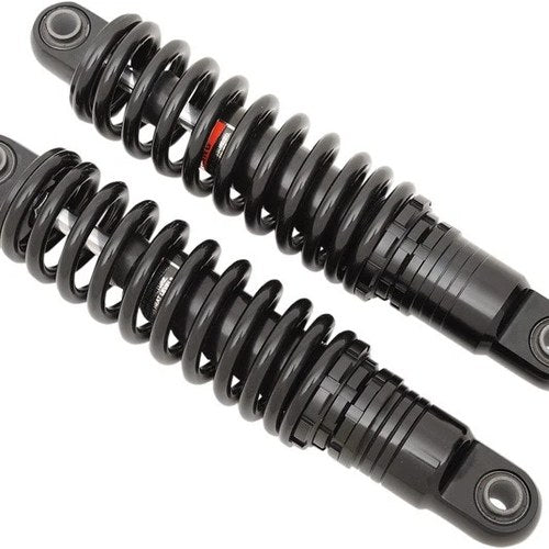 Drag Specialties 11" Ride-Height Adjustable Shocks Black Harley Davidson Dyna