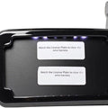 Cycle Visions Curved License Plate Mount with Plate Lights Black #CV4660B