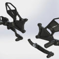 Vortex Racing RS634K Yamaha YZF-R6 Rear Set Black for 2006-2023 Models