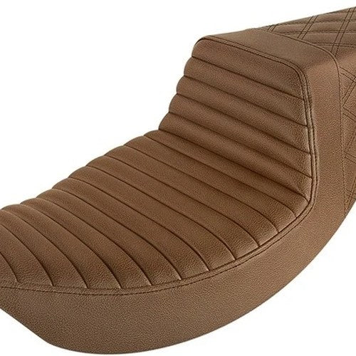 Saddlemen Step-Up LS Tuck-N-Roll Seat Brown #284142 Harley Davidson