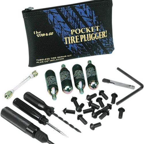 Stop & Go Pocket Tire Plugger with CO2 Inflator